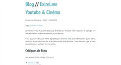 Desktop Screenshot of blog.exirel.me